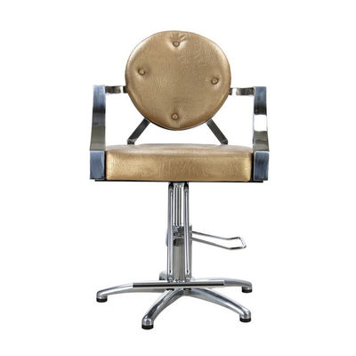 Cadeira de cabeleireiro hidráulica com braços cromados Modelo Royal Luxe - Foto 3