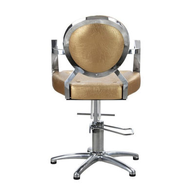Cadeira de cabeleireiro hidráulica com braços cromados Modelo Royal Luxe - Foto 4