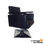 Cadeira de corte de cabeleireiro com braços de madeira Modelo LBH-06N cor preta - 1