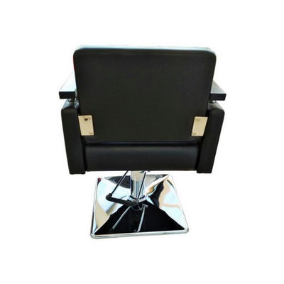 Cadeira de corte de cabeleireiro com braços de madeira Modelo LBH-06N cor preta - Foto 3