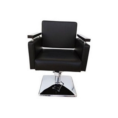 Cadeira de corte de cabeleireiro com braços de madeira Modelo LBH-06N cor preta - Foto 5