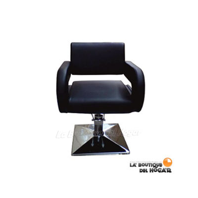 Cadeira de corte de cabeleireiro hidráulica com braços Modelo LBH-05 - Cor Preto - Foto 3