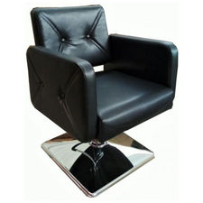 Cadeira de corte de cabeleireiro hidráulica com braços Modelo LBH-69N Cor Preta
