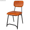 Cadeira de couro de estilo industrial-vintage