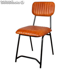 Cadeira de couro de estilo industrial-vintage
