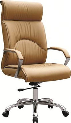Cadeira de escritório em couro com encosto alto - Foto 3