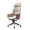 cadeira de escritório ergonômica de couro com encosto alto - 1