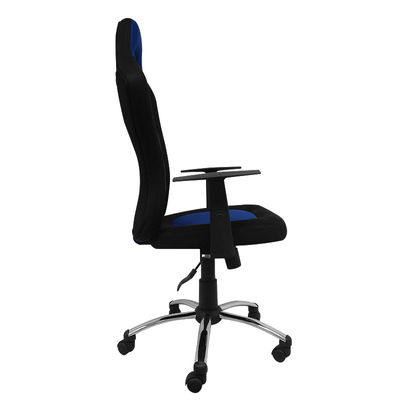 Cadeira de escritório leman azul e preta - Foto 5