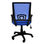 Cadeira de escritório midi azul - 2