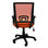 Cadeira de escritório midi laranja - 4