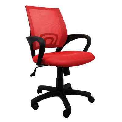 Cadeira de escritório midi vermelha