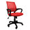 Cadeira de escritório midi vermelha - 1