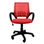 Cadeira de escritório midi vermelha - 2