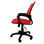 Cadeira de escritório midi vermelha - 3