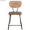 Cadeira de estilo industrial em madeira de pinho. - Foto 3