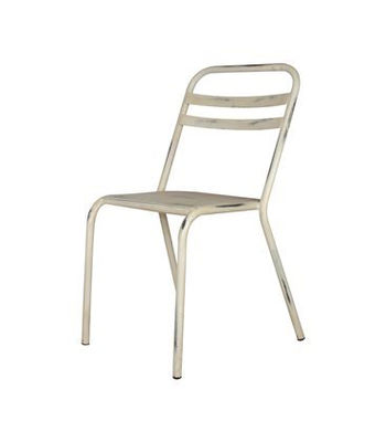 Cadeira de ferro branco