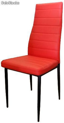 Cadeira de jantar contemporânea, fogo vermelho.