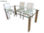 Cadeira de jantar em cromado e couro sintético branco de alta qualidade - Foto 2