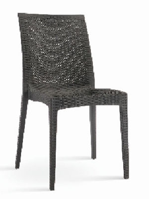 Cadeira de jardim de plástica com forma de tecelagem