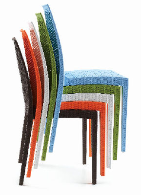 Cadeira de jardim de plástica com forma de tecelagem - Foto 2