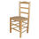 Cadeira de madeira com assento de taboa, estilo rústico - 1