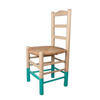Cadeira de madeira com assento de taboa, estilo rústico - Foto 2