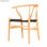 Cadeira de madeira com assento em rattan,estilo escandinavo - Foto 2