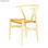 Cadeira de madeira com assento em rattan,estilo escandinavo - Foto 3