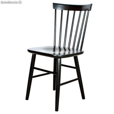 Cadeira de madeira de estilo escandinavo tipo Windsor, - Foto 2
