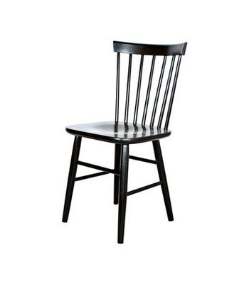 Cadeira de madeira em preto