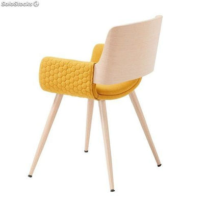 Cadeira de madeira estofada de estilo escandivavo - Foto 2