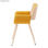 Cadeira de madeira estofada de estilo escandivavo - Foto 3