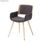 Cadeira de madeira estofada de estilo nórdico - 1
