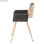 Cadeira de madeira estofada de estilo nórdico - Foto 4