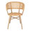 Cadeira de malha sintética de vime e patas de imitação de bambu - Foto 2