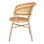 Cadeira de malha sintética de vime e patas de imitação de bambu - Foto 3