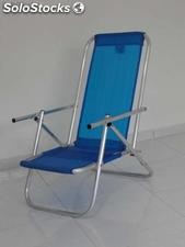 Cadeira de Praia em Alumínio com 02 posiçôes