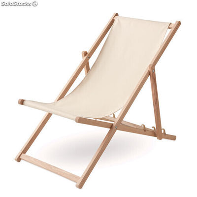 Cadeira de praia em madeira bege MIMO6503-13