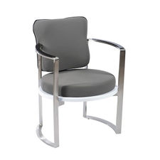 Cadeira de Recepção, Beleza ou Cabeleireiro Modelo Hauk Gray