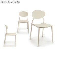 Cadeira de Sala de Jantar ‎S3605129 Branca Plástico (41 x 81 x 49 cm)