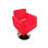 Cadeira de salão hidráulica com braços Modelo S73 - Cor vermelha - Foto 3