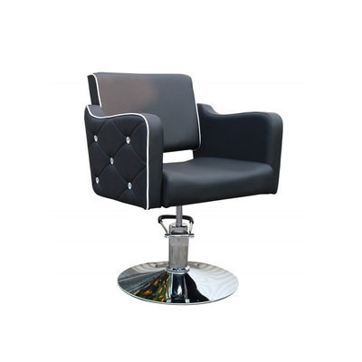 Cadeira de vestir hidráulica com braços curvos base redonda Modelo Black Diamond