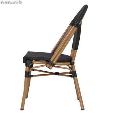 Cadeira de vime sintetico preto