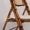 Cadeira dobravel de bambu com almofada - 3
