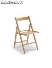 Cadeira dobrável de madeira