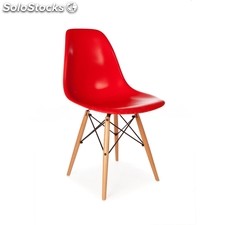 Cadeira eames DSW replica Vermelho