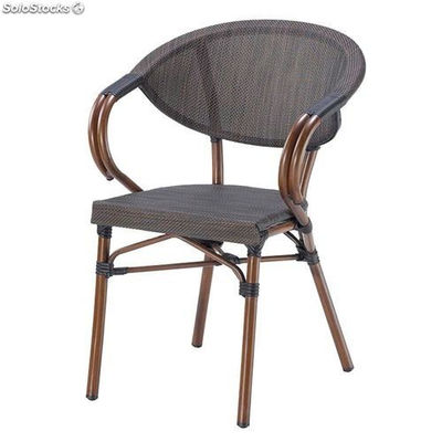 Cadeira estilo bistrot imitaçao de bambu