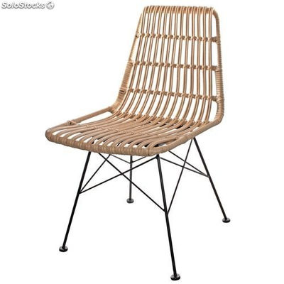 Cadeira estilo escandinavo de vime sintetico