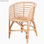 Cadeira estilo nórdico de rattan natural. Não indicada para exterior - Foto 3