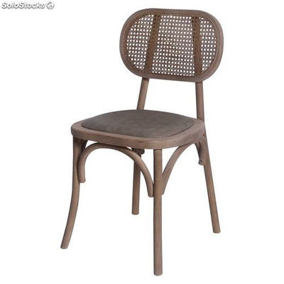 Cadeira estilo vintage-bistró fabricada en madeira maciza de olmo
